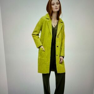 Joseph Ribkoff Wasabi Notched collar Coat style 233951 size large  $275